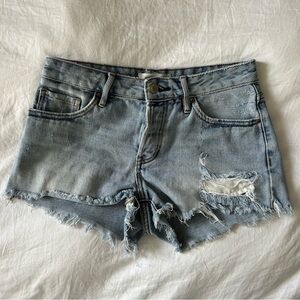 PacSun Mid-Rise Distressed Jean Shorts
